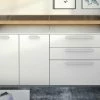 Gallery M Sideboard Arrive | Weiß / Eiche Ausrichtung links