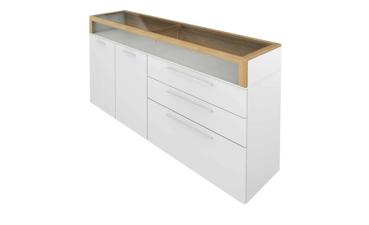 Gallery M Sideboard Arrive | Weiß / Eiche Ausrichtung links 2 Gallery M Sideboard Arrive | Weiß / Eiche Ausrichtung links – Bild 2