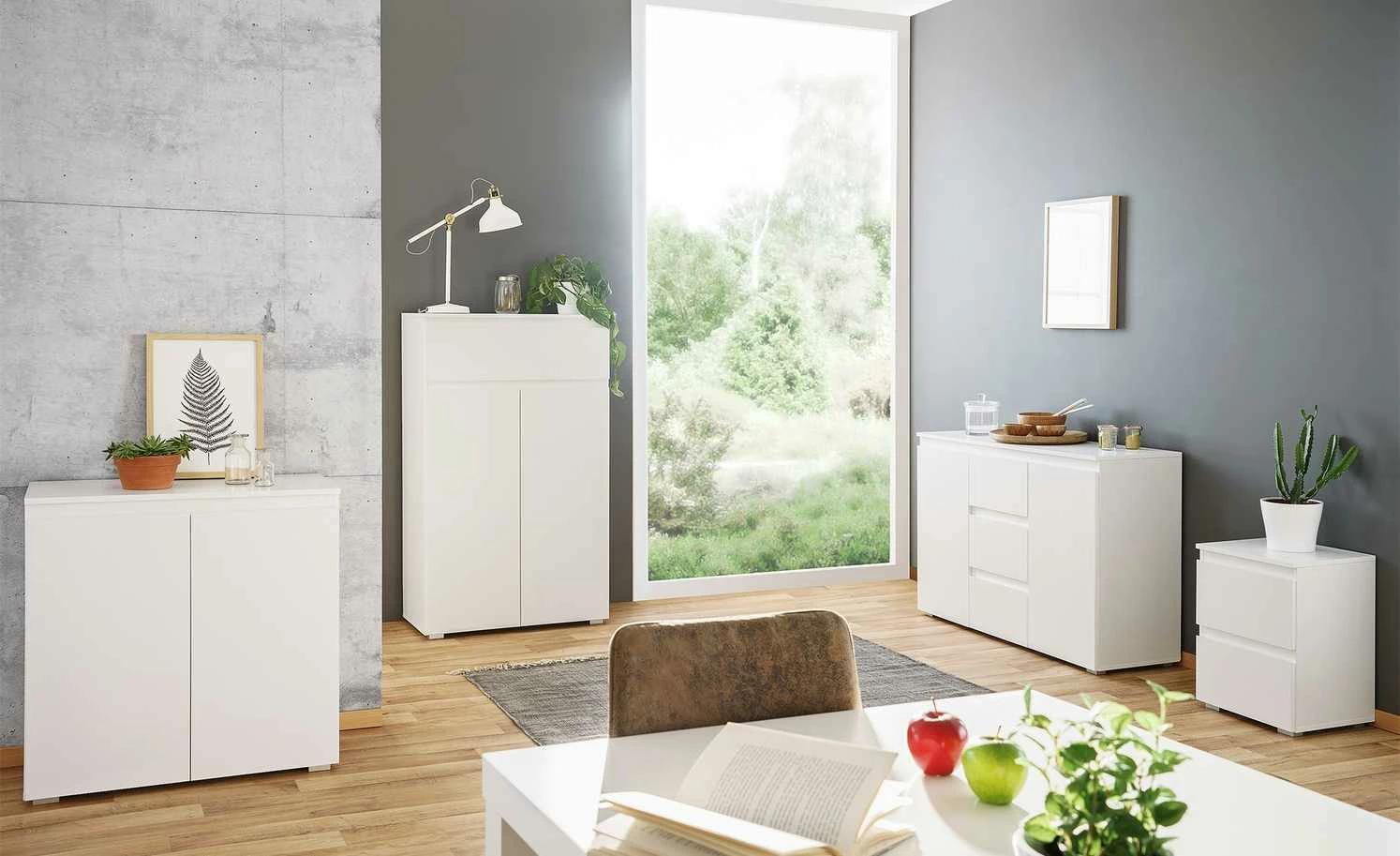 Kommode Tarent | Weiß Ausführung I 1 Kommode Tarent | Weiß Ausführung I