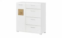 Kommode Cortina | 100|cm Weiß / Hirnholz (Nachbildung)