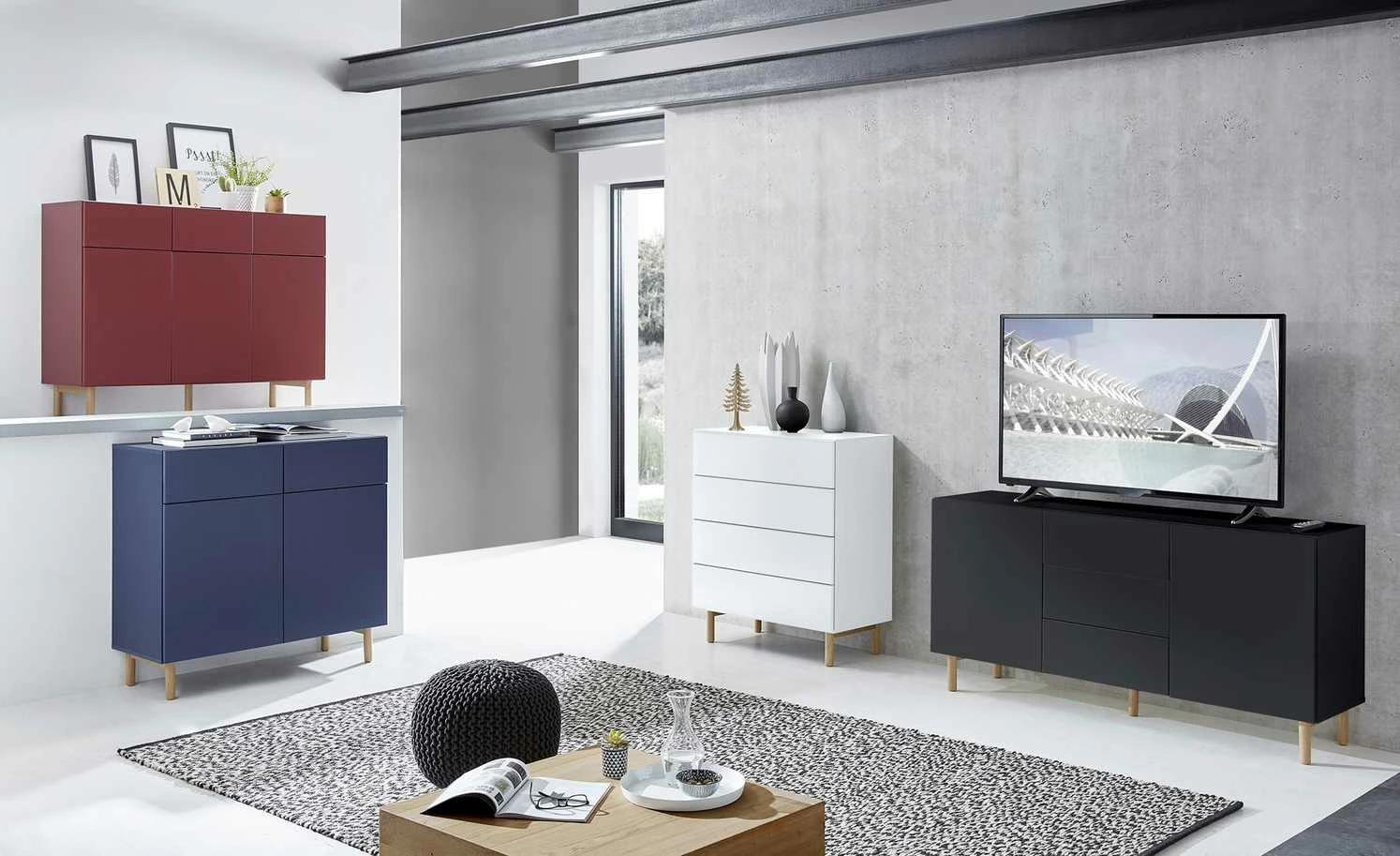 Kommode Konstanz | Blau 1 Kommode Konstanz | Blau