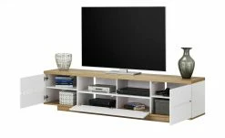TV-Bank Meßbach III | Weiß / Riviera Eiche (Nachbildung) -Kommode & Sideboards Verkäufe 12349490 2 201811271607