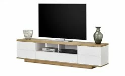 TV-Bank Meßbach III | Weiß / Riviera Eiche (Nachbildung) -Kommode & Sideboards Verkäufe 12349490 4 201811271607
