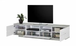 TV-Bank Meßbach III | Weiß / Beton (Nachbildung) -Kommode & Sideboards Verkäufe 12349491 4 201901221137