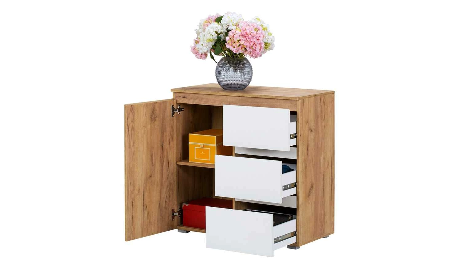 Kommode Tarent | Honigeiche (Nachbildung) / Weiß Ausführung II 6 Kommode Tarent | Honigeiche (Nachbildung) / Weiß Ausführung II – Bild 6