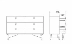 Kommode Rye | Weiß 150|cm -Kommode & Sideboards Verkäufe 13100446 11 202110281301