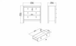 Kommode Madron | Weiß 31 Kommode Madron | Weiß -Kommode & Sideboards Verkäufe 13100453 6 202111192234