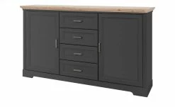 Kommode Varese | Graphit (Grau)/ Asteiche (Nachbildung) -Kommode & Sideboards Verkäufe 13101309 2 202206011100