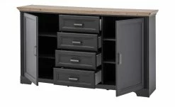 Kommode Varese | Graphit (Grau)/ Asteiche (Nachbildung) -Kommode & Sideboards Verkäufe 13101309 7 202206162233