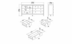 Kommode Madron | Schwarz -Kommode & Sideboards Verkäufe 13101346 14 202205172231
