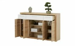 smart Highboard Oslo | Kernbuche (Nachbildung) / Kernbuche / Weiß -Kommode & Sideboards Verkäufe 13203086 10 202006180919