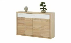 smart Highboard Oslo | Kernbuche (Nachbildung) / Kernbuche / Weiß -Kommode & Sideboards Verkäufe 13203086 13 202102022238