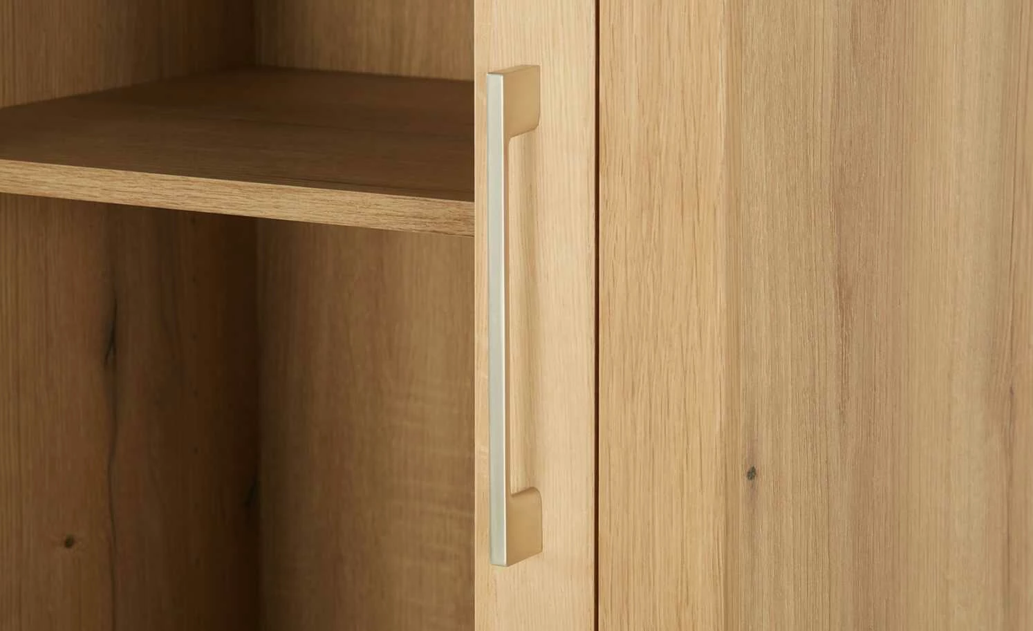 smart Vitrine Oslo | Wildeiche (Nachbildung) / Wildeiche / Weiß 8 smart Vitrine Oslo | Wildeiche (Nachbildung) / Wildeiche / Weiß – Bild 8