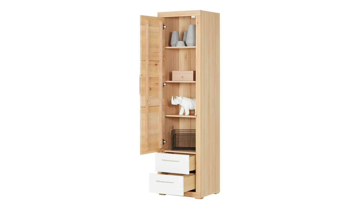 smart Schrank Oslo | Kernbuche (Nachbildung) / Kernbuche / Weiß 6 smart Schrank Oslo | Kernbuche (Nachbildung) / Kernbuche / Weiß – Bild 6