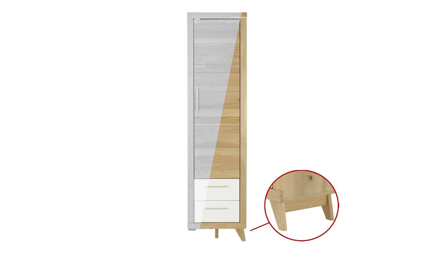 smart Schrank Oslo | Wildeiche (Nachbildung) / Wildeiche / Weiß 1 smart Schrank Oslo | Wildeiche (Nachbildung) / Wildeiche / Weiß