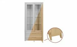 smart Vitrine Oslo | Kernbuche (Nachbildung) / Kernbuche