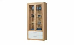 smart Vitrine Oslo | Kernbuche (Nachbildung) / Kernbuche / Weiß -Kommode & Sideboards Verkäufe 13203098 11 202102022238