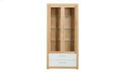 smart Vitrine Oslo | Kernbuche (Nachbildung) / Kernbuche / Weiß -Kommode & Sideboards Verkäufe 13203098 2 202102022238