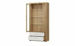 smart Vitrine Oslo | Wildeiche (Nachbildung) / Wildeiche / Weiß -Kommode & Sideboards Verkäufe 13203100 10 202102022238