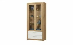 smart Vitrine Oslo | Wildeiche (Nachbildung) / Wildeiche / Weiß -Kommode & Sideboards Verkäufe 13203100 13 202102022238