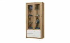 smart Vitrine Oslo | Wildeiche (Nachbildung) / Wildeiche / Weiß -Kommode & Sideboards Verkäufe 13203100 2 202006091003