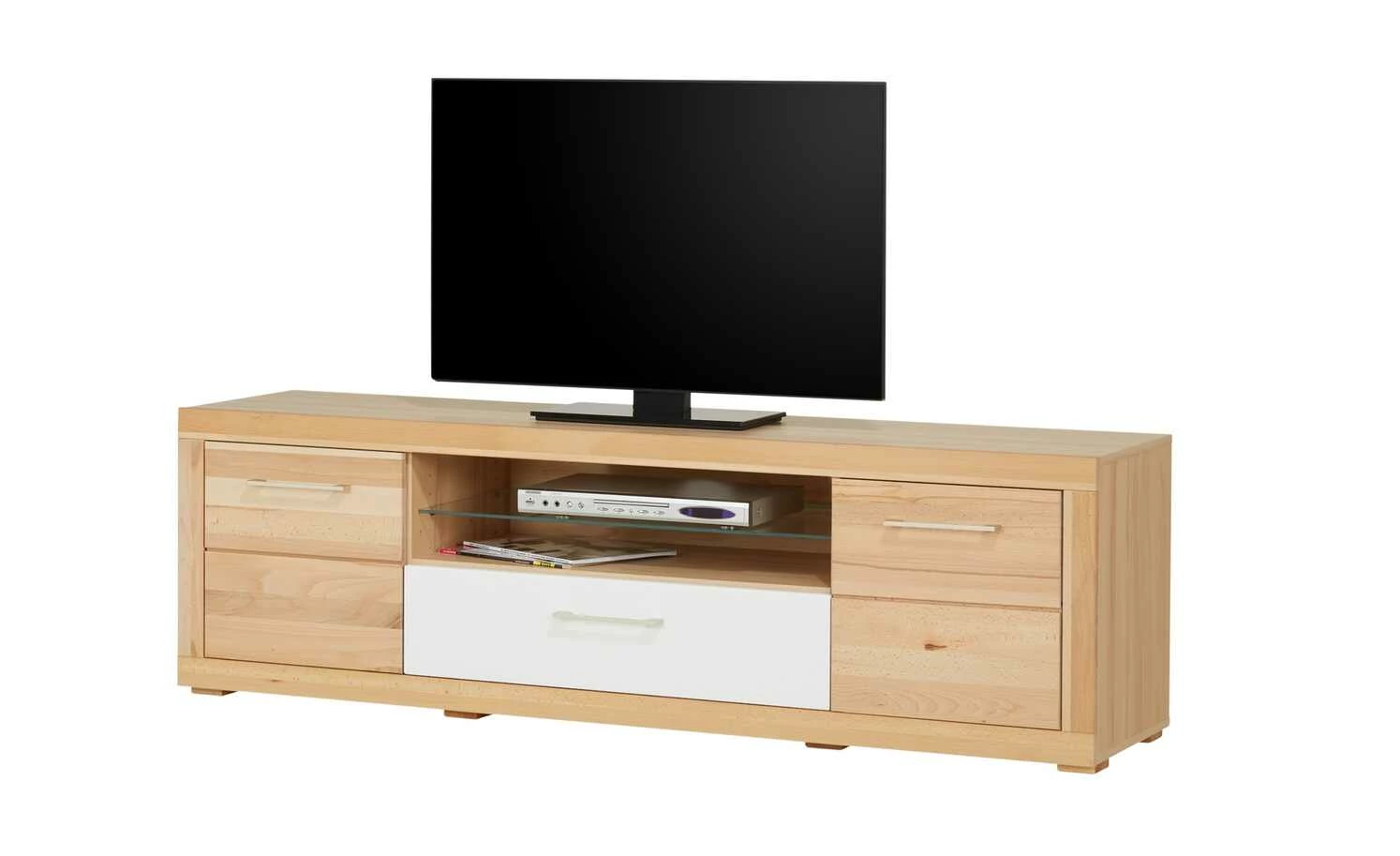 smart Lowboard Oslo | Kernbuche (Nachbildung) / Kernbuche / Weiß 14 smart Lowboard Oslo | Kernbuche (Nachbildung) / Kernbuche / Weiß – Bild 14