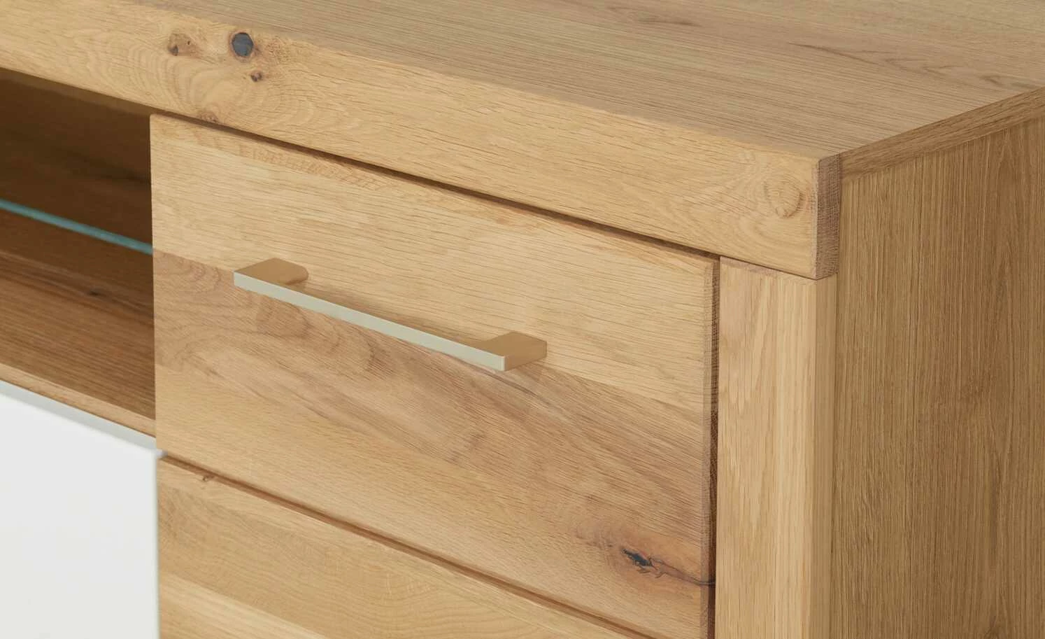 smart Lowboard Oslo | Wildeiche (Nachbildung) / Wildeiche / Weiß 11 smart Lowboard Oslo | Wildeiche (Nachbildung) / Wildeiche / Weiß – Bild 11