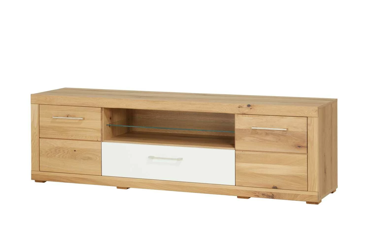 smart Lowboard Oslo | Wildeiche (Nachbildung) / Wildeiche / Weiß 2 smart Lowboard Oslo | Wildeiche (Nachbildung) / Wildeiche / Weiß – Bild 2