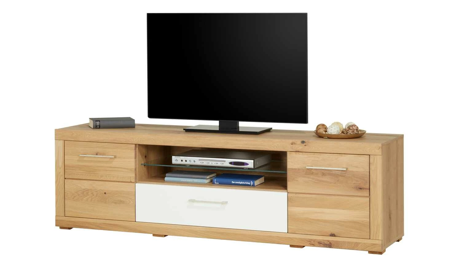 smart Lowboard Oslo | Wildeiche (Nachbildung) / Wildeiche / Weiß 5 smart Lowboard Oslo | Wildeiche (Nachbildung) / Wildeiche / Weiß – Bild 5