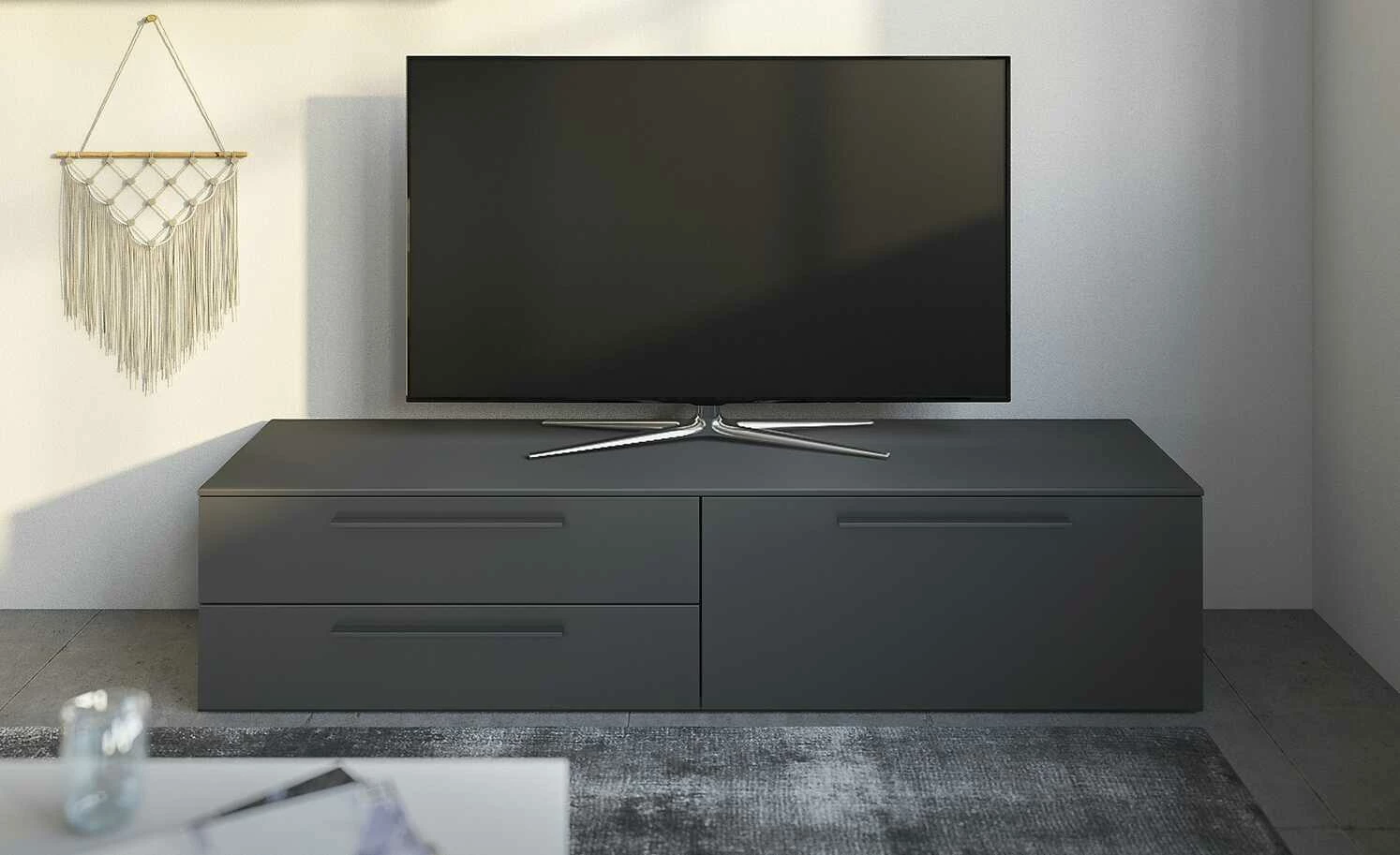 Gallery M TV-Lowboard Arrive | Grau Ausrichtung rechts 1 Gallery M TV-Lowboard Arrive | Grau Ausrichtung rechts