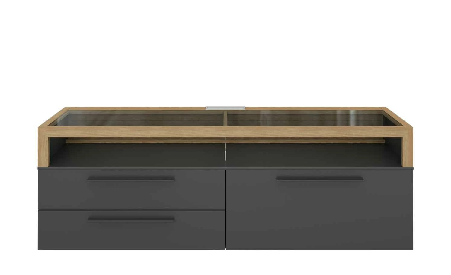 Gallery M TV-Lowboard Arrive | Grau / Eiche Ausrichtung rechts 3 Gallery M TV-Lowboard Arrive | Grau / Eiche Ausrichtung rechts – Bild 3