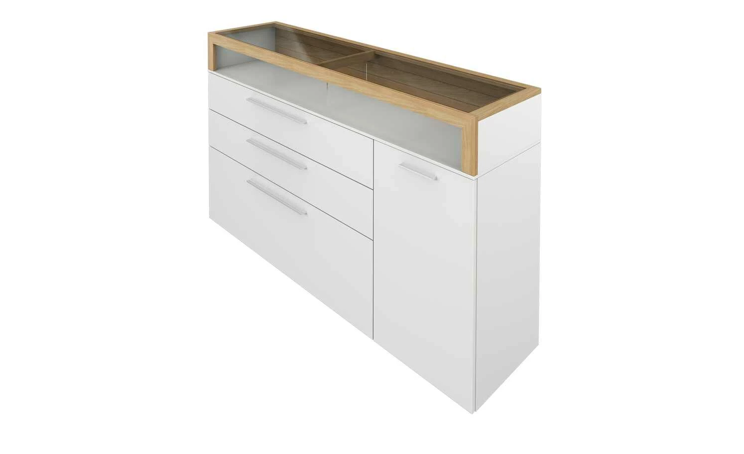 Gallery M Sideboard Arrive | Weiß / Eiche Ausrichtung rechts 2 Gallery M Sideboard Arrive | Weiß / Eiche Ausrichtung rechts – Bild 2