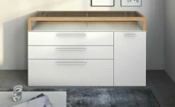 Gallery M Sideboard Arrive | Weiß / Eiche Ausrichtung rechts