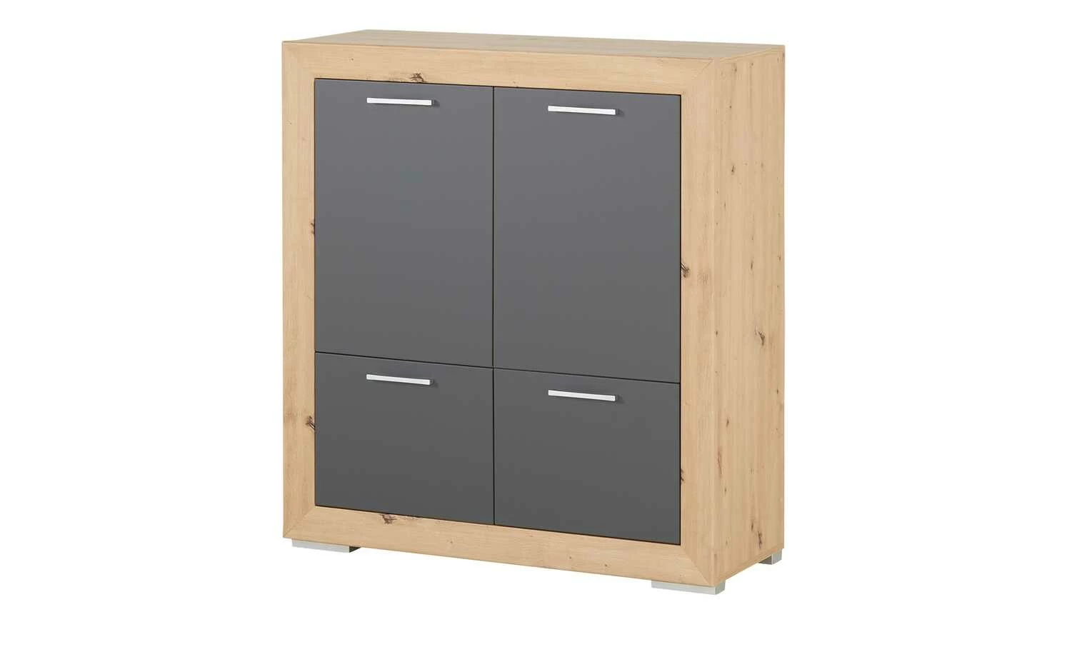 Highboard Fiesta | Asteiche (Nachbildung) / Grau 2 Highboard Fiesta | Asteiche (Nachbildung) / Grau – Bild 2