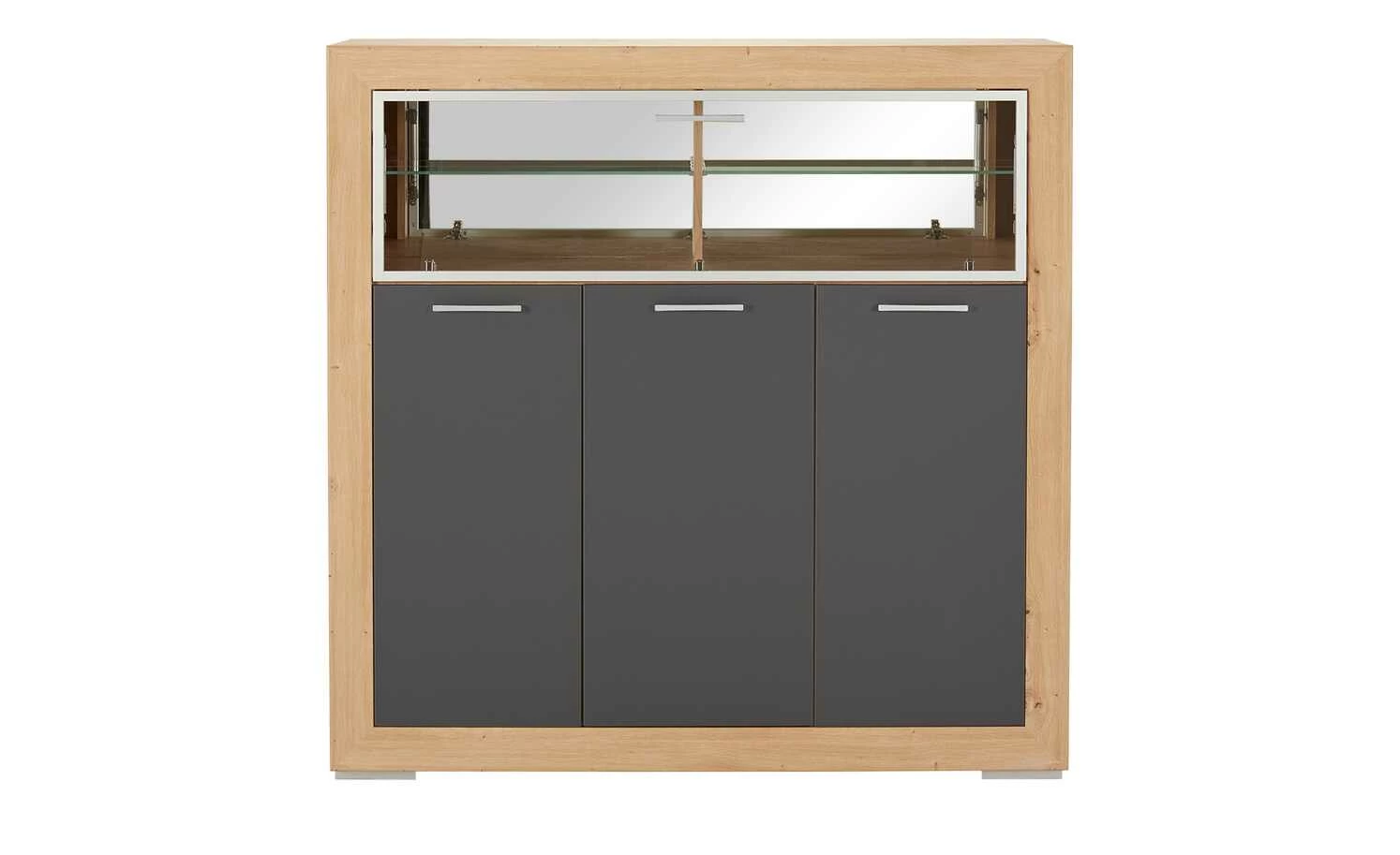 Barschrank Fiesta | Asteiche (Nachbildung) / Grau 12 Barschrank Fiesta | Asteiche (Nachbildung) / Grau – Bild 12