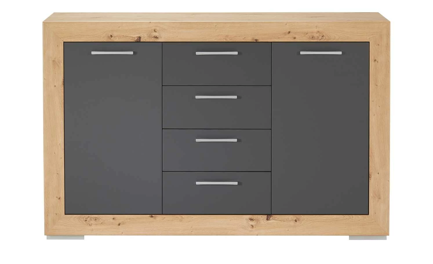 Sideboard Fiesta | Asteiche (Nachbildung) / Grau 4 Sideboard Fiesta | Asteiche (Nachbildung) / Grau – Bild 4