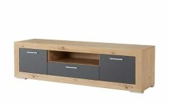 Lowboard Fiesta | Asteiche (Nachbildung) / Grau