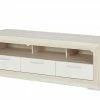 TV-Lowboard Fiesta | Eiche hell (Nachbildung) / Weiß
