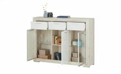 Highboard Fiesta | Eiche hell (Nachbildung) / Weiß -Kommode & Sideboards Verkäufe 13206543 12 202206241234