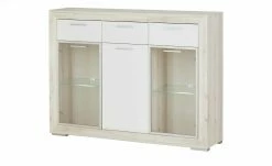 Highboard Fiesta | Eiche hell (Nachbildung) / Weiß -Kommode & Sideboards Verkäufe 13206543 13 202206241234