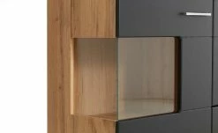 Sideboard Cortina | Eiche Altholz (Nachbildung ) / Schwarz -Kommode & Sideboards Verkäufe 13207048 18 202209212234