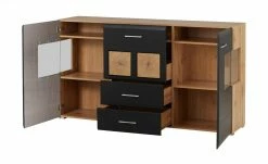 Sideboard Cortina | Eiche Altholz (Nachbildung ) / Schwarz -Kommode & Sideboards Verkäufe 13207048 21 202209212234