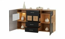 Sideboard Cortina | Eiche Altholz (Nachbildung ) / Schwarz -Kommode & Sideboards Verkäufe 13207048 22 202209212234