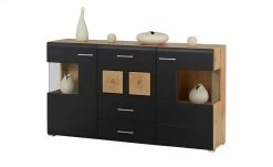 Sideboard Cortina | Eiche Altholz (Nachbildung ) / Schwarz -Kommode & Sideboards Verkäufe 13207048 25 202209212234