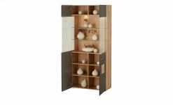 Vitrine Cortina | Schwarz / Eiche Altholz (Nachbildung) -Kommode & Sideboards Verkäufe 13207049 17 202206231234