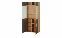 Vitrine Cortina | Schwarz / Eiche Altholz (Nachbildung) -Kommode & Sideboards Verkäufe 13207049 19 202206231234