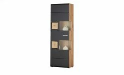 Vitrine Cortina | Schwarz / Eiche Altholz (Nachbildung) -Kommode & Sideboards Verkäufe 13207050 2 202206291057
