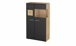 Vitrine Cortina | Schwarz / Eiche Altholz (Nachbildung) -Kommode & Sideboards Verkäufe 13207051 15 202206302238
