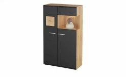 Vitrine Cortina | Schwarz / Eiche Altholz (Nachbildung) -Kommode & Sideboards Verkäufe 13207051 17 202206302238