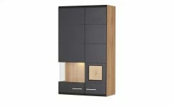 Hängevitrine Cortina | Schwarz / Eiche Altholz (Nachbildung) -Kommode & Sideboards Verkäufe 13207052 7 202206291057